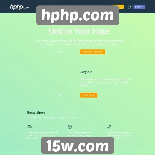 Interface do usuário no site hphp.com é intuitiva